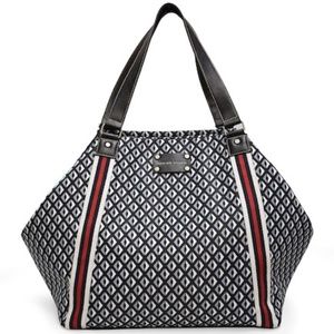 Adrienne Vittadini Diamond Print Overnight Bag